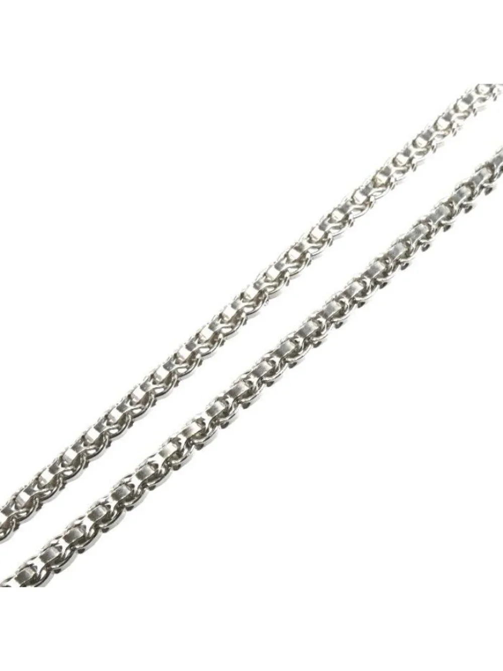 Gucci 925 Sterling Silver Anga Forest Wolf Head Necklace 50.5 56